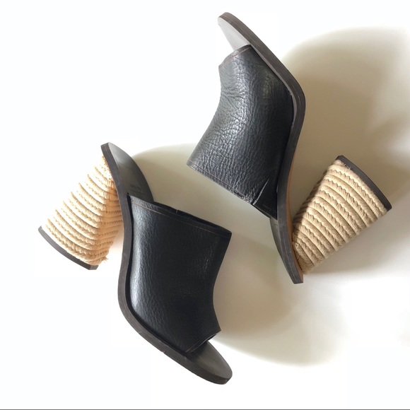 Dolce Vita Shoes - Dolce vita Alba Braided Black Mule Heel Sandal 7.5